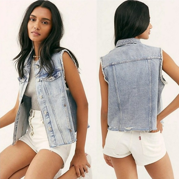 Free People denim vest - Picture 3 of 3